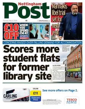 Cover of Nottingham Post