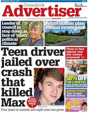 Cover of Ormskirk Advertiser