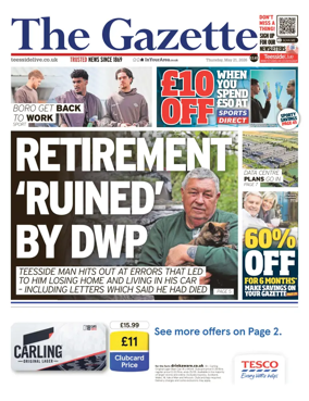 Cover of Teesside Evening Gazette