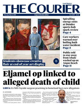 Cover of The Courier & Advertiser (Angus and Dundee)
