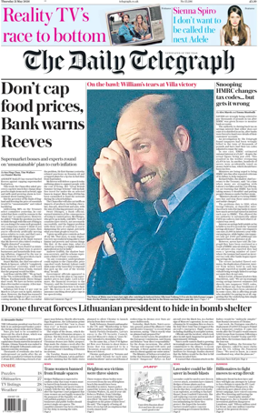 Cover of The Daily Telegraph