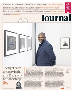 Cover of The Guardian e-paper Journal