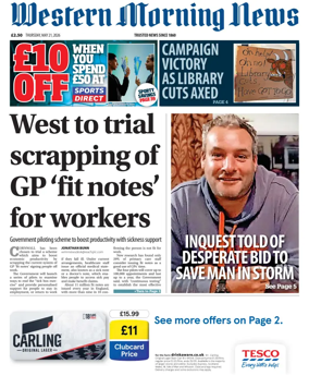 Cover of Western Morning News