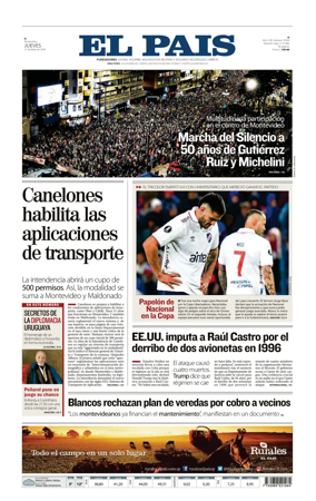Cover of El Pais (Uruguay)