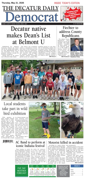 Cover of The Decatur Daily Democrat