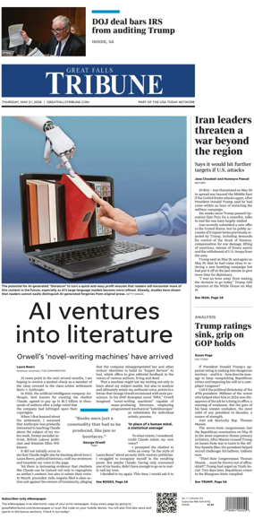 Cover of Great Falls Tribune