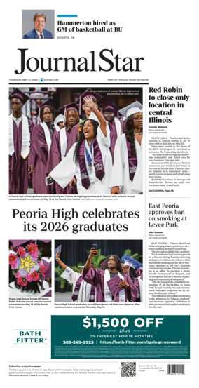 Cover of Journal Star (Peoria)