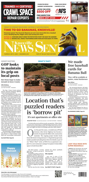 Cover of Knoxville News Sentinel