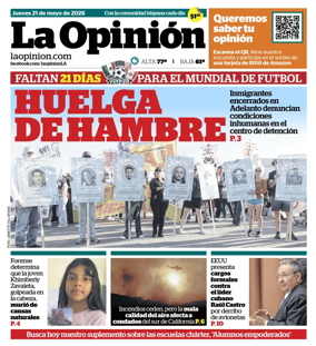 Cover of La Opinion