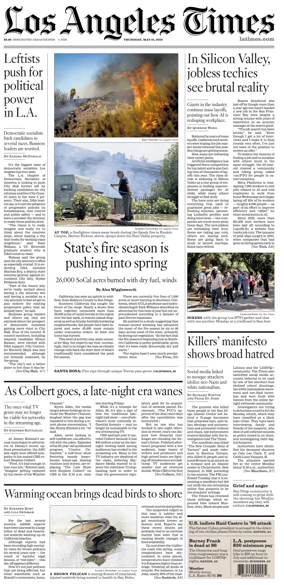 Cover of Los Angeles Times