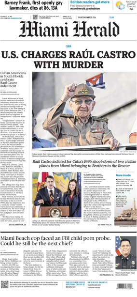 Cover of Miami Herald