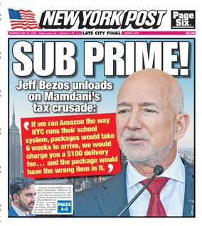 Cover of New York Post