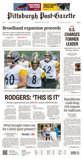 Cover of Pittsburgh Post-Gazette