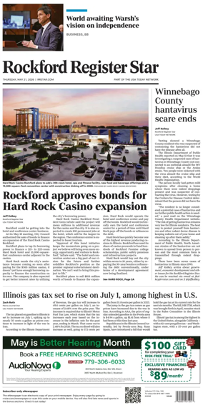 Cover of Rockford Register Star