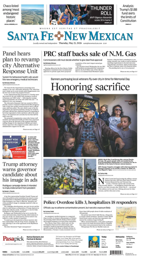 Cover of Santa Fe New Mexican