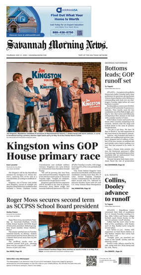 Cover of Savannah Morning News