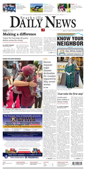 Cover of Starkville Daily News