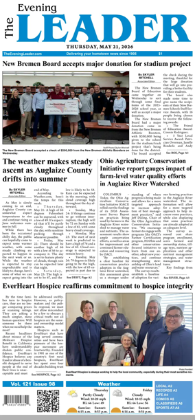 Cover of The Evening Leader