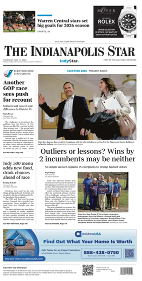 Cover of The Indianapolis Star
