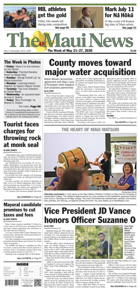 Cover of The Maui News - Weekender