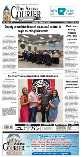 Cover of The Saline Courier