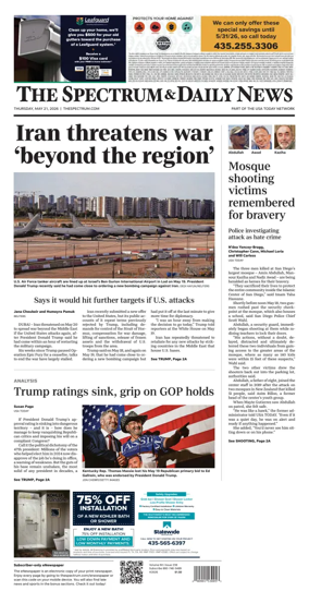 Cover of The Spectrum & Daily News