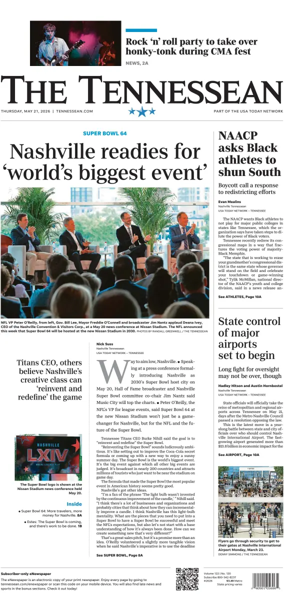 Cover of The Tennessean