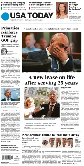 Cover of USA TODAY US Edition