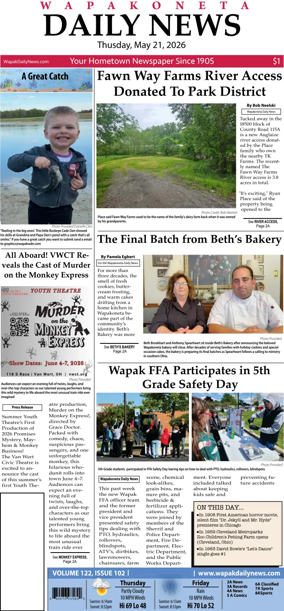 Cover of Wapakoneta Daily News
