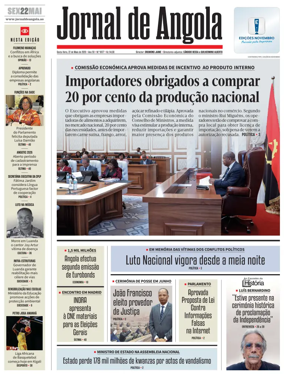 Cover of Jornal de Angola