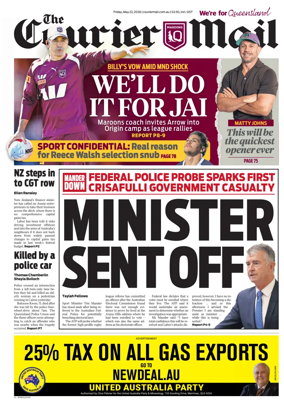 Cover of The Courier-Mail