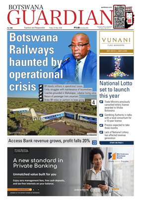 Cover of Botswana Guardian