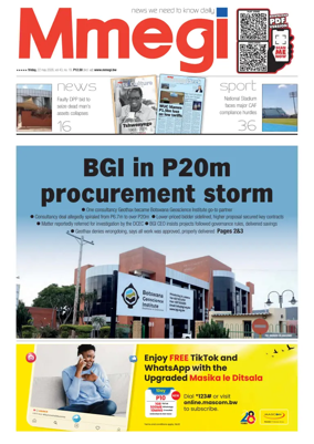Cover of Mmegi