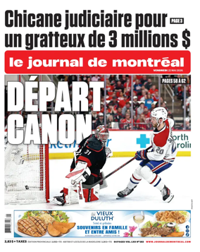 Cover of Le Journal de Montreal