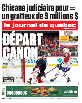 Cover of Le Journal de Quebec