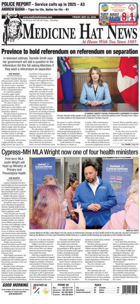 Cover of Medicine Hat News