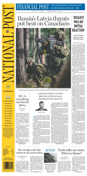 Cover of National Post - (Latest Edition)