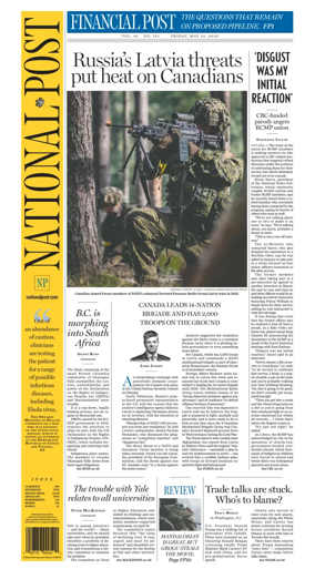 Cover of National Post - (National Edition)