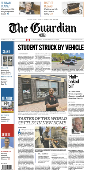 Cover of The Guardian (Charlottetown)