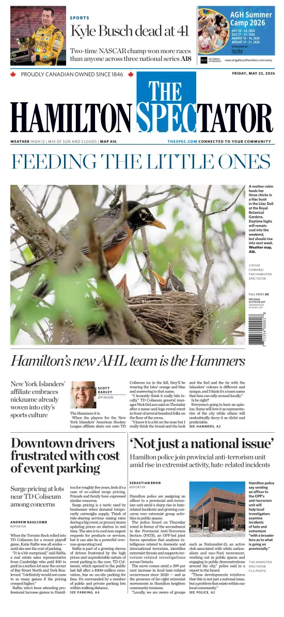 Cover of The Hamilton Spectator