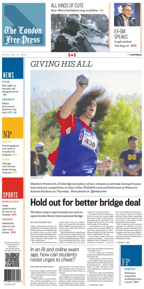 Cover of The London Free Press
