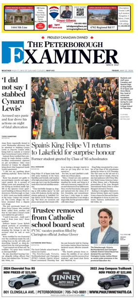 Cover of The Peterborough Examiner