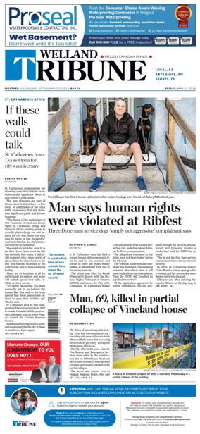 Cover of The Welland Tribune