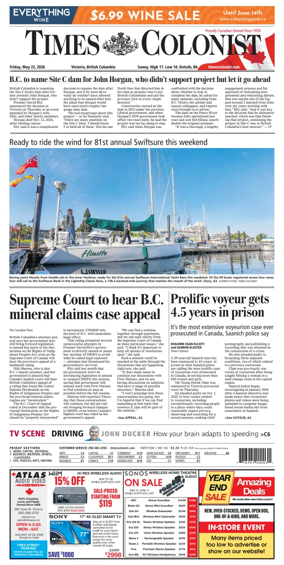 Cover of Times Colonist