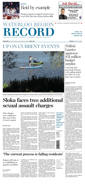 Cover of Waterloo Region Record