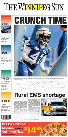 Cover of Winnipeg Sun