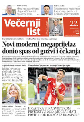 Cover of Vecernji list BiH