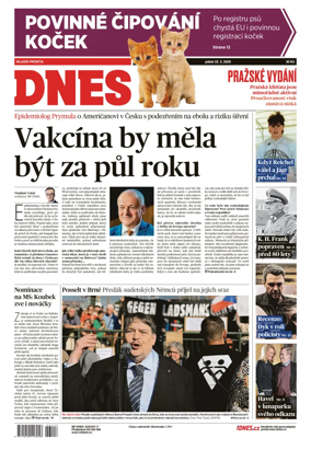 Cover of Dnes Prague Edition