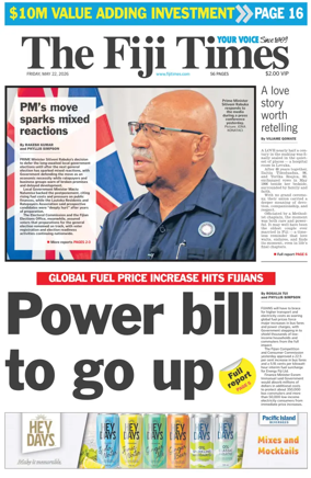 Cover of The Fiji Times