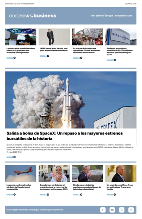 Cover of Euronews Business (Spanish) Compiled Edition